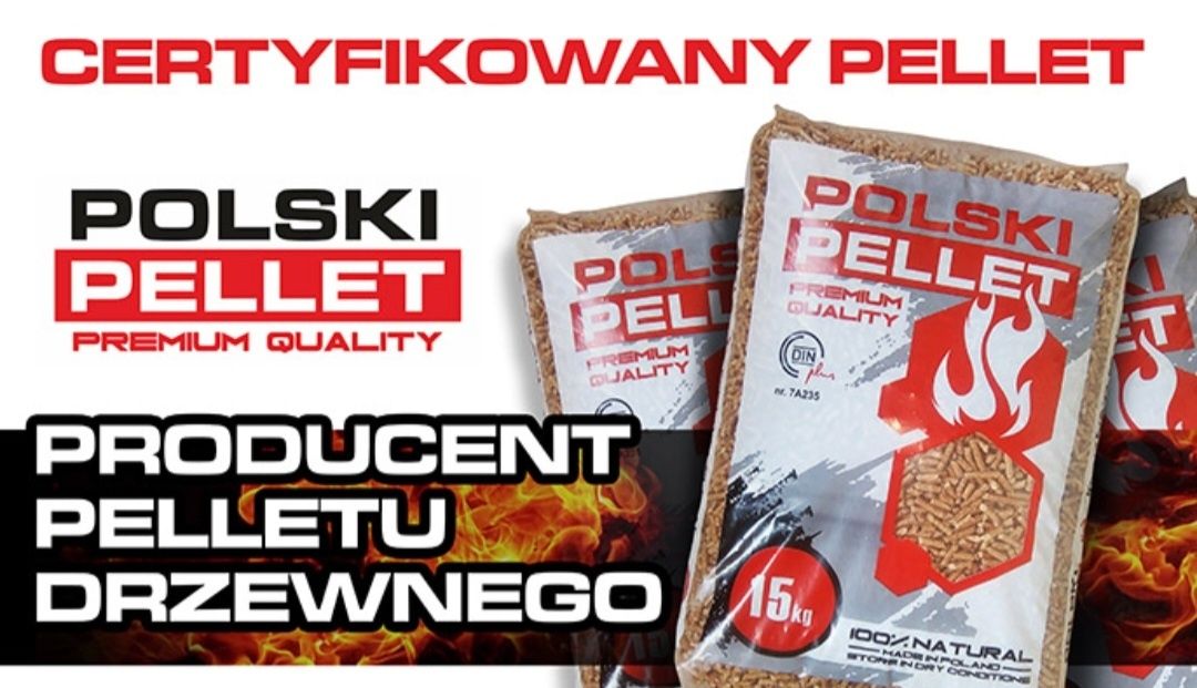 POLSKI PELLET ENplus A1 DINplus pelet drzewny 100% Eko (paleta 975kg)