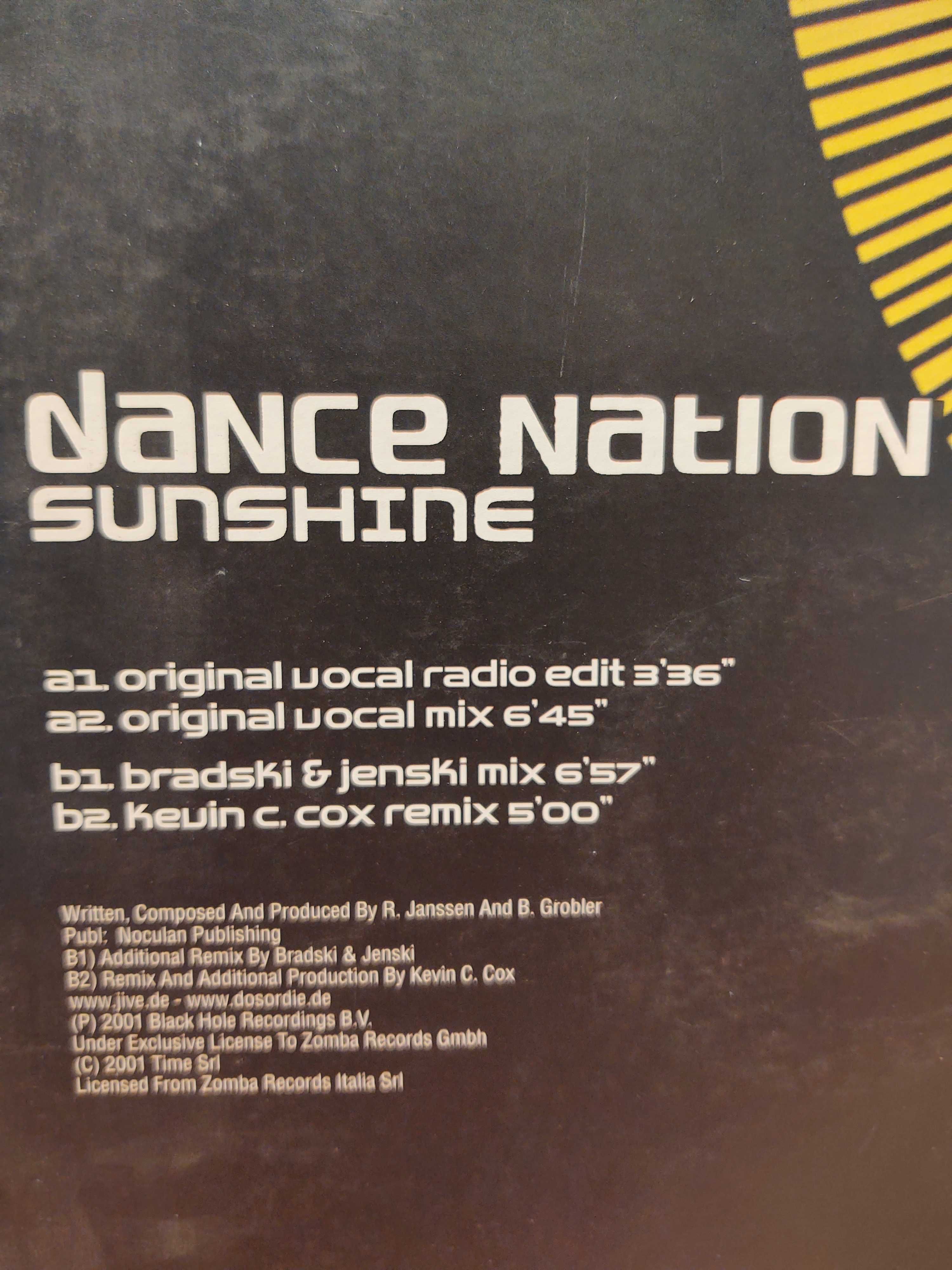 Dance Nation – Sunshine   Winyl Trance Klasyk