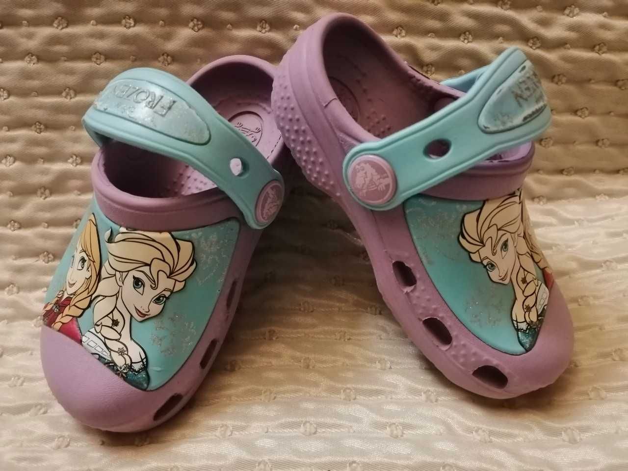 Crocs Frozen Disney klapki rozm. C4/5 20/21  wew. 13 cm lila kolor