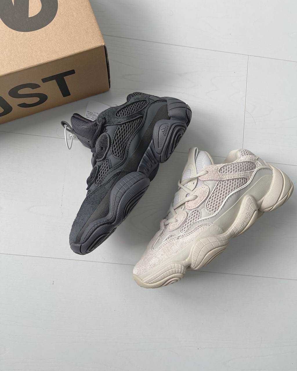 Кроссовки Adidas Yeezy 500 Blush Black / Адидас Изи 500 беж 37 38 39