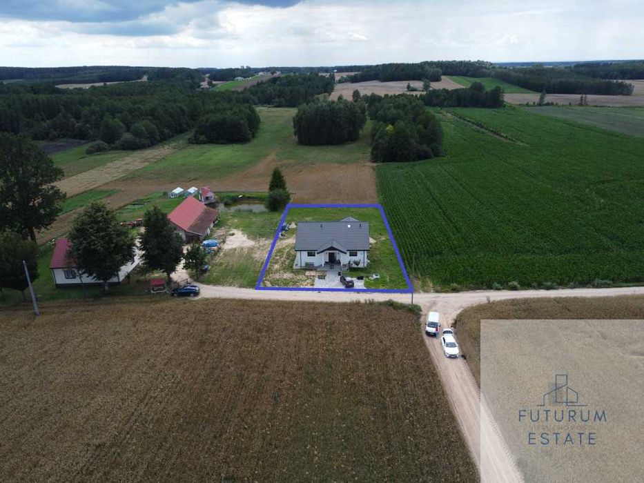 Nowoczesny parterowy dom w Mierkiennikach