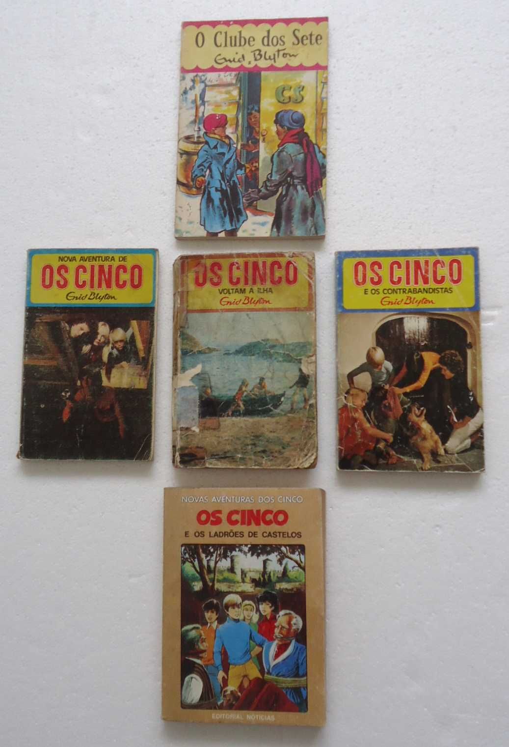 Livros Enid Blyton "Os Cinco" e "Os Sete"