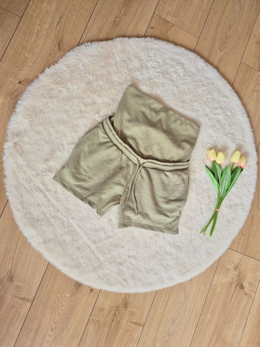 Świetne krótkie spodenki ciążowe dresowe szorty ciążowe Sinsay XS 34