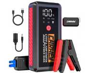 CARHEV Powerbank Rozruchowa5000A 12V DoSilników8L Benzyna,Diesel LED
