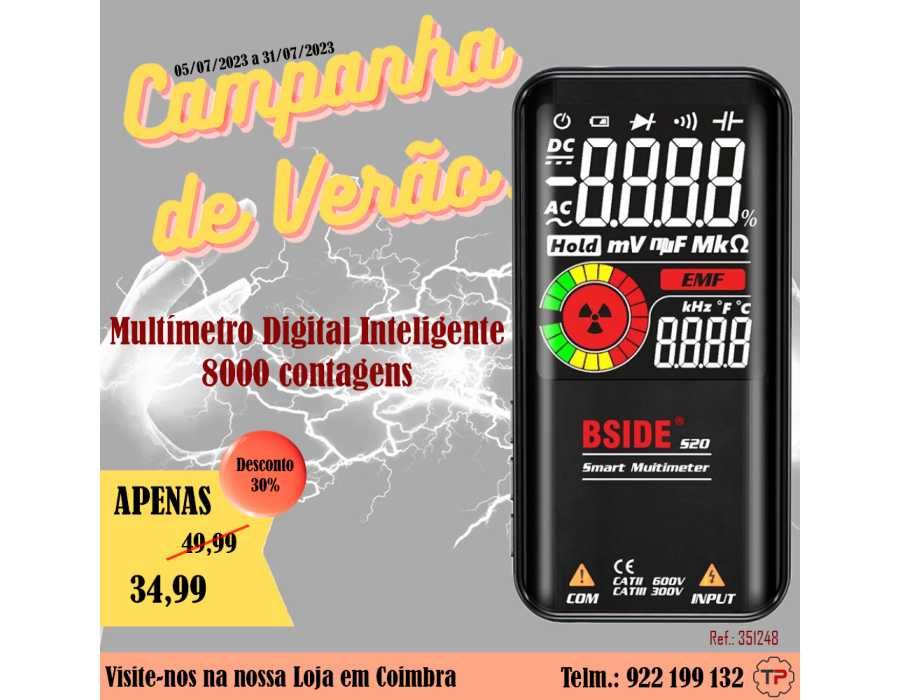 CAMPANHA DE VERÃO! VOLTÍMETROS / MULTÍMETROS