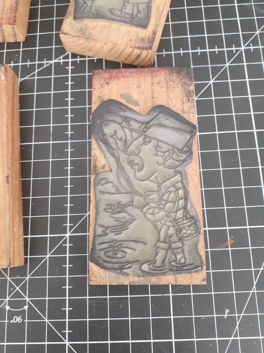 Carimbos Vintage profissões 10x5cm