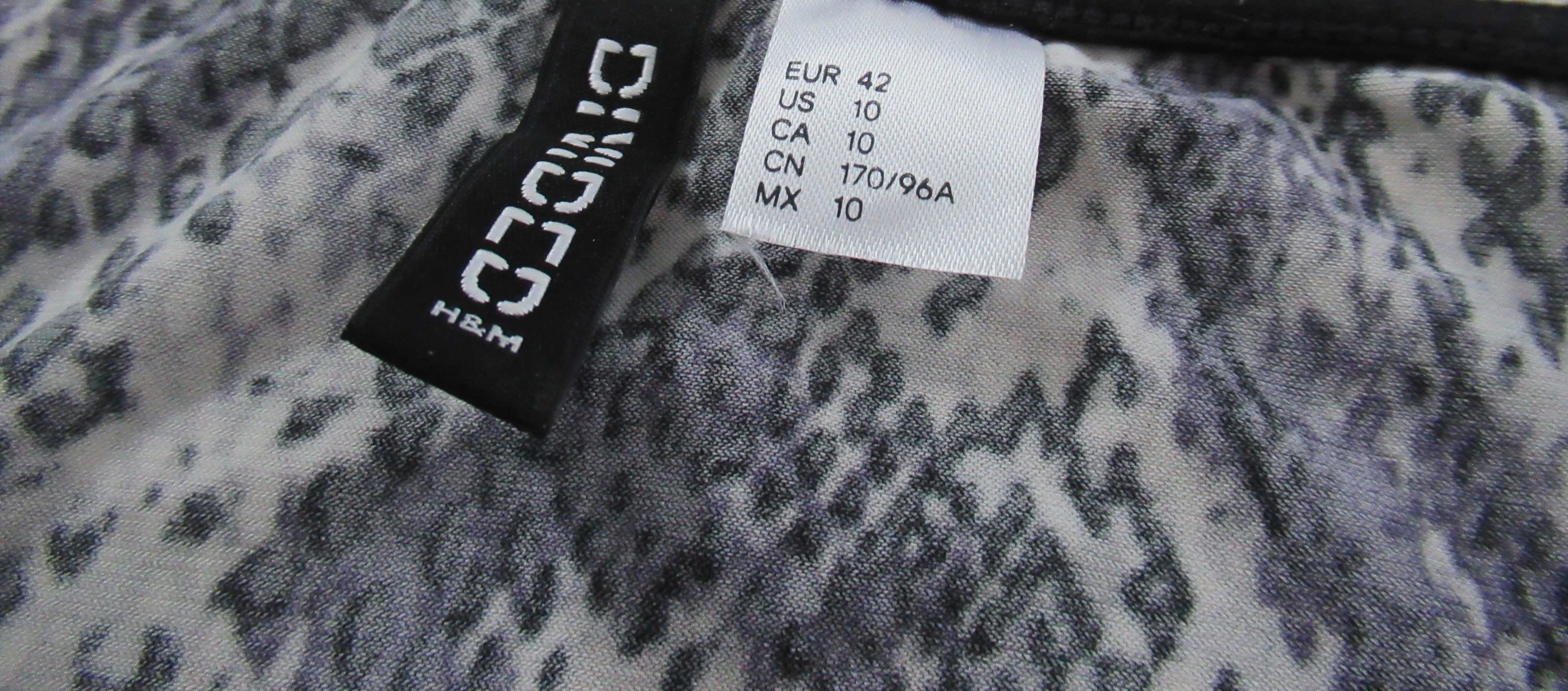 tunika/ krótka sukienka H&M wężowy wzór XL