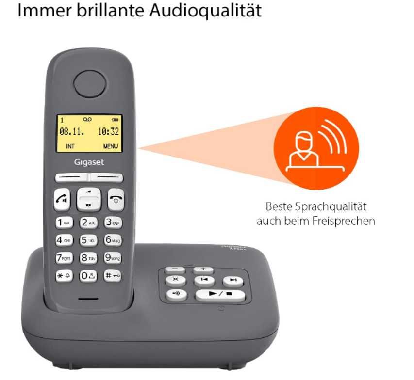 Gigaset A280A bezprzewodowy TELEFONstacjonarny automatyczna sekretarka