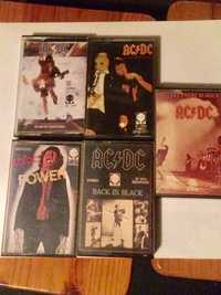 Kolekcja kaset AC/DC lata 80-te