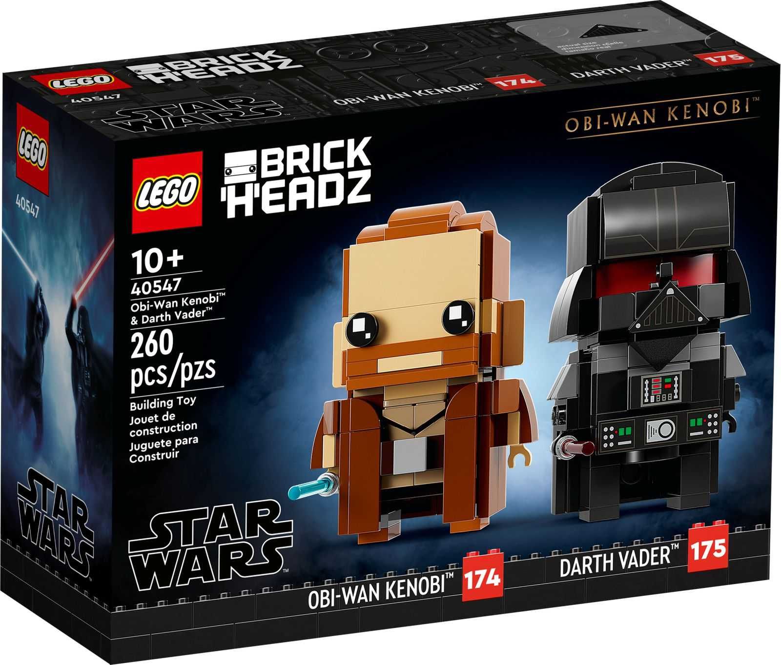 LEGO 40547 BrickHeadz - Obi-Wan Kenobi i Darth Vader