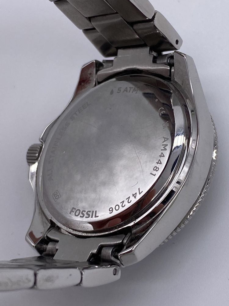 Zegarek damski Fossil AM4481 Srebrny cyrkonie zdobiony bransoleta