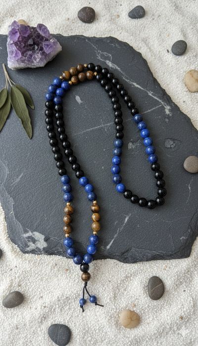 Colar Masculino Guardian - Pedras Naturais- PulseirasMe4You