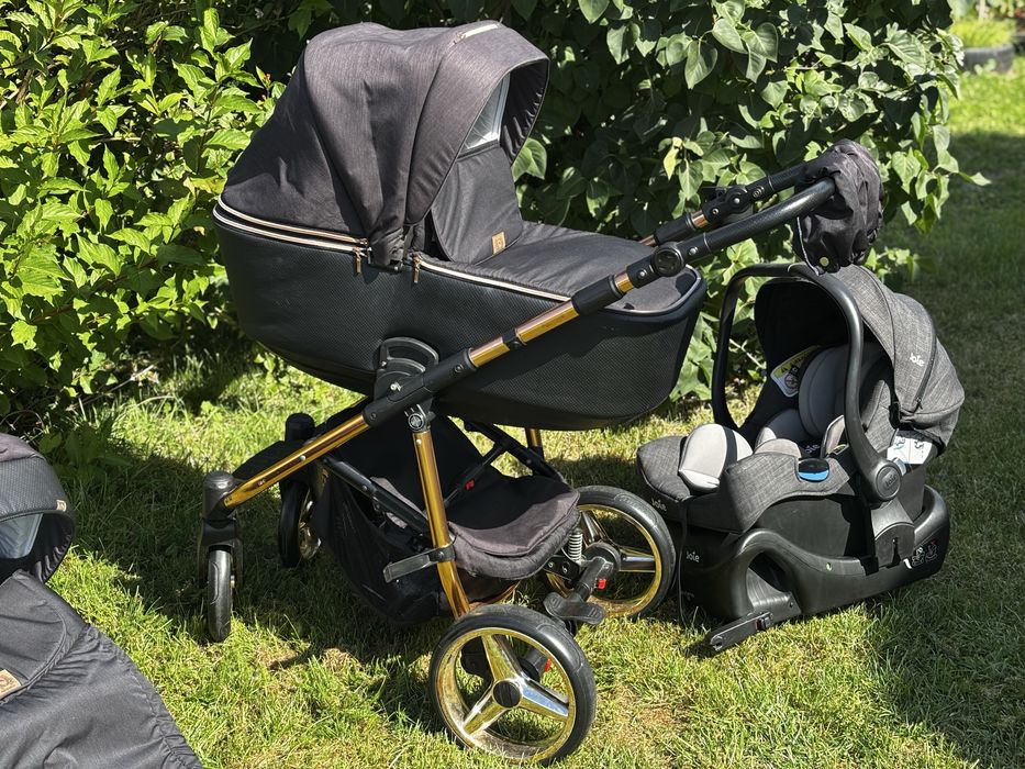 Wózek 2w1 Adamex Reggio z fotelikiem i baza isofix