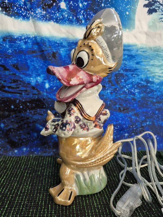 Seatyt Katowice Kaczor Donald lampka porcelanowa