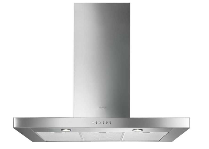Exaustor SMEG novo (nunca usado) de ilha em inox