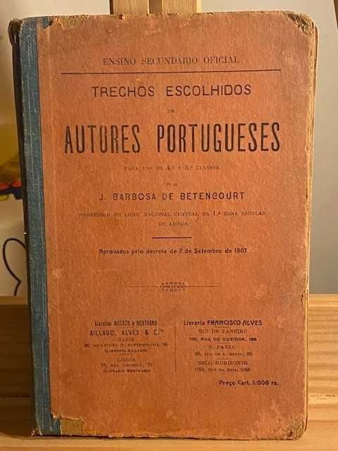 Livro Antigo: Trechos Escolhidos de Autores Portugueses
