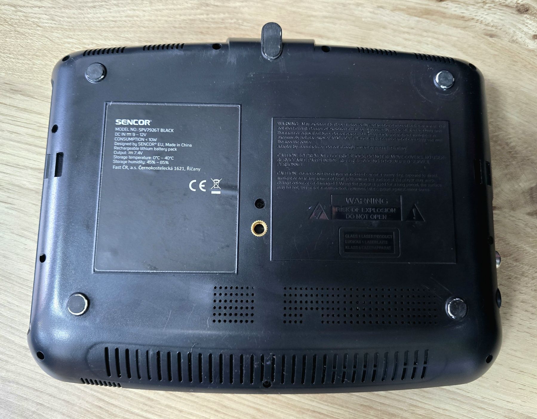 Przenośny odtwarzacz DVD z DVB-T/T2 Sencor !
