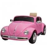 Volkswagen Beetle eletrico criança Vintage Rosa Excelente estado 12V