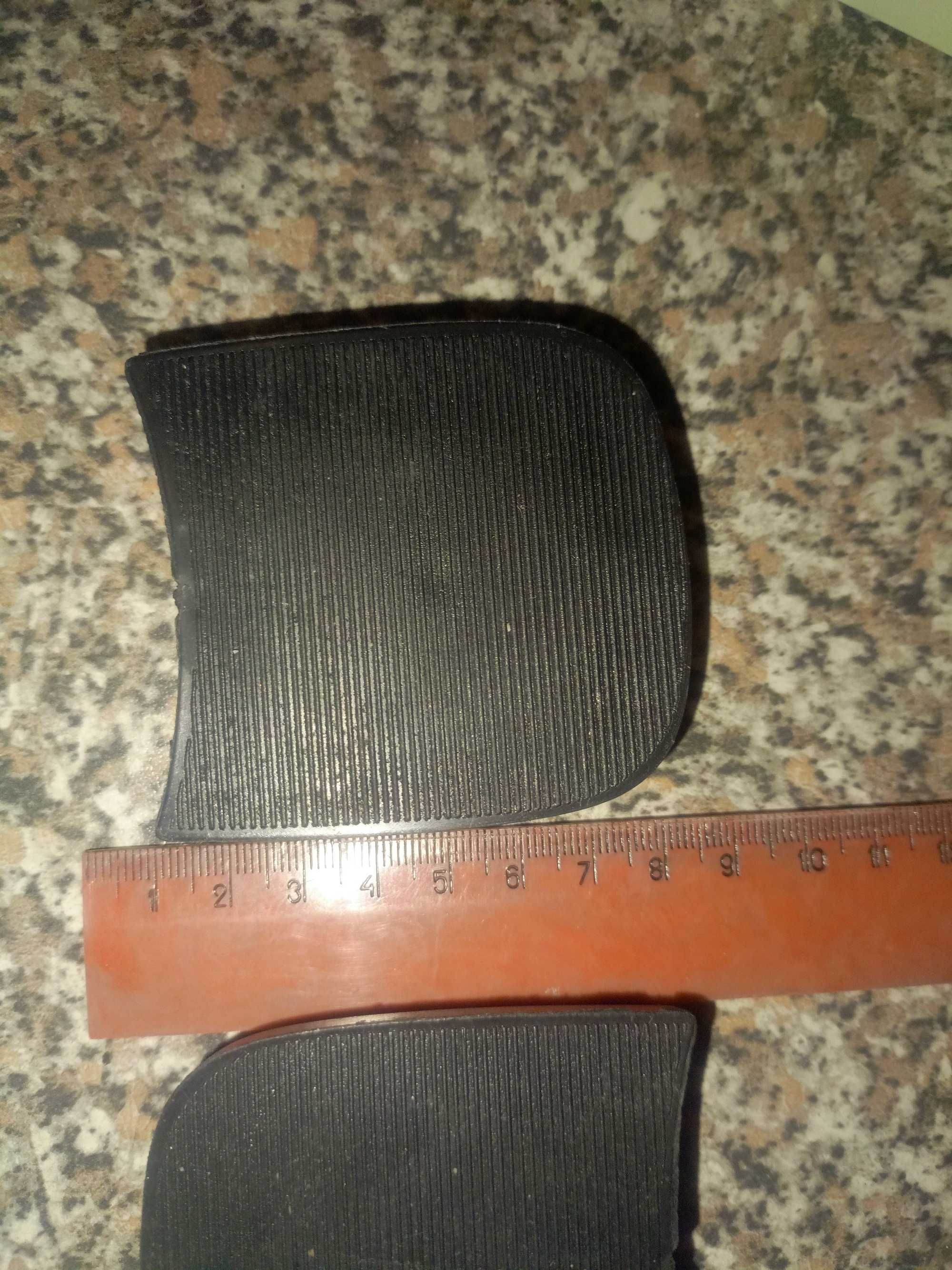 2x fleki/obcasy do butów 6,5cm x 7,5cm
