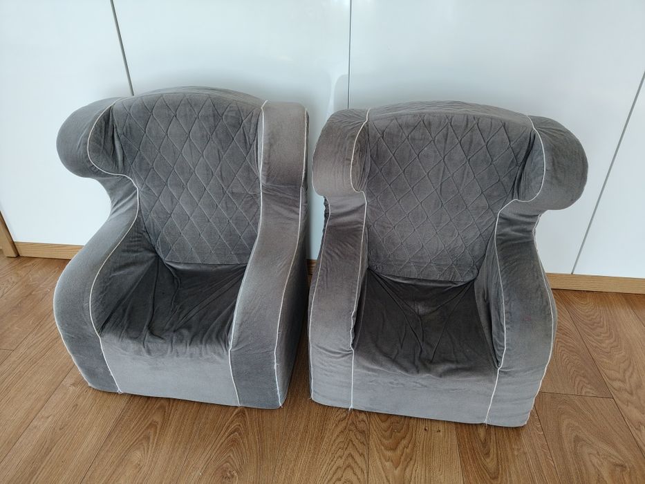 Fotel uszak dziecięcy fotelik dla dzieci zestaw  2 sztuki