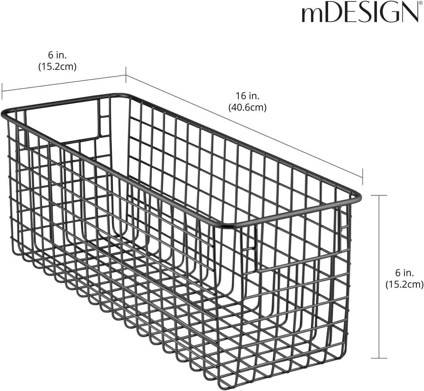 mdesign koszyk druciany na przyprawy, żywność, do szafki, spiżarni