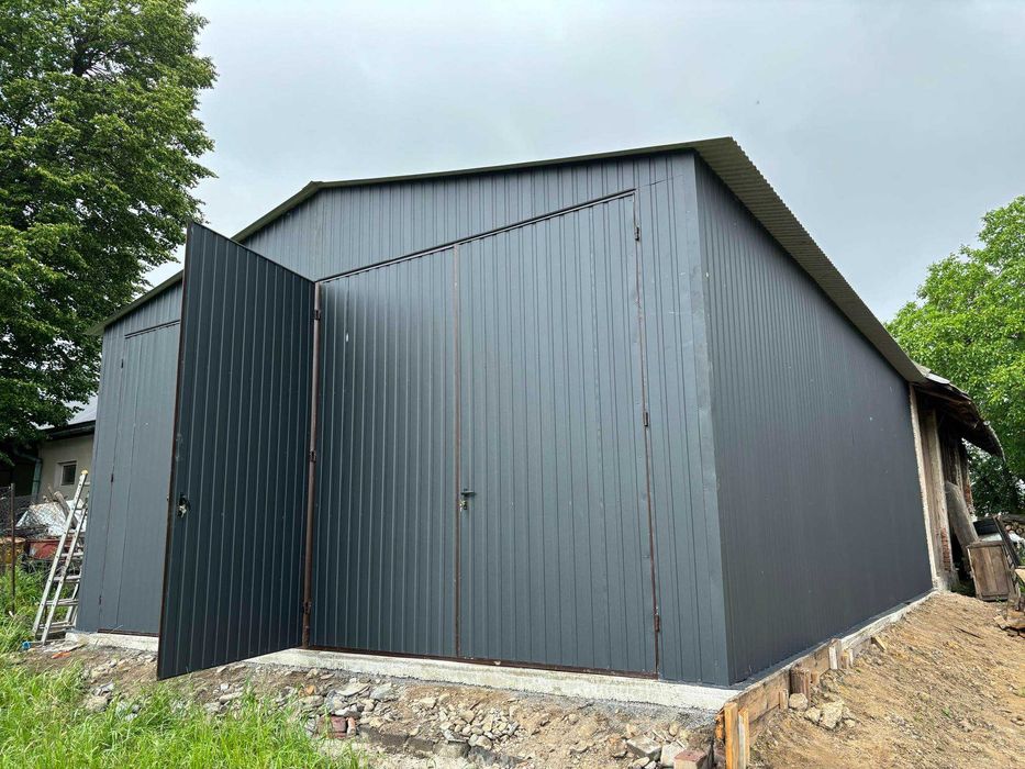 Duży Garaż Blaszany|WIATA - HALA - Schowek|Magazyn Rolniczy – ROMSTAL*