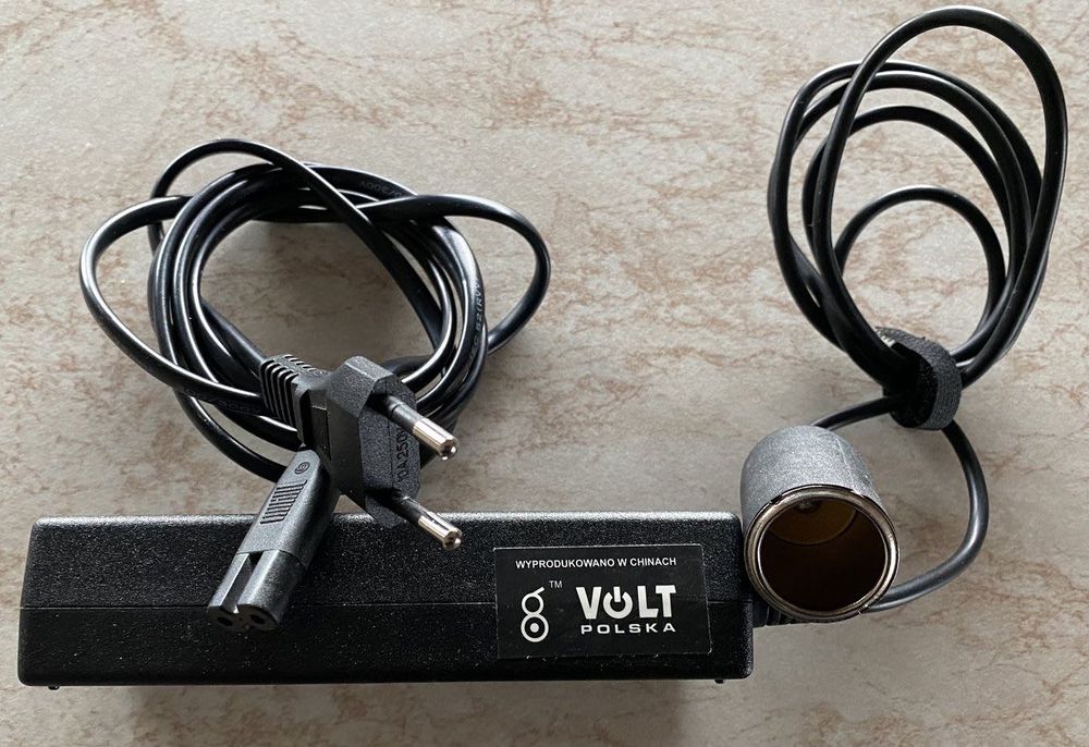 Zasilacz do lodówki samochodowej 230V 12V 80W 6A polskiej firmy VOLT