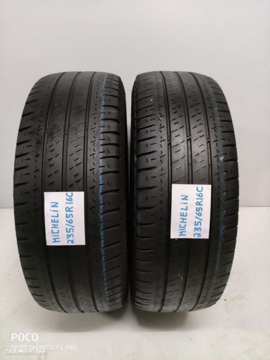 2 pneus semi novos 235/65/16c michelin agilis ( oferta dos portes)