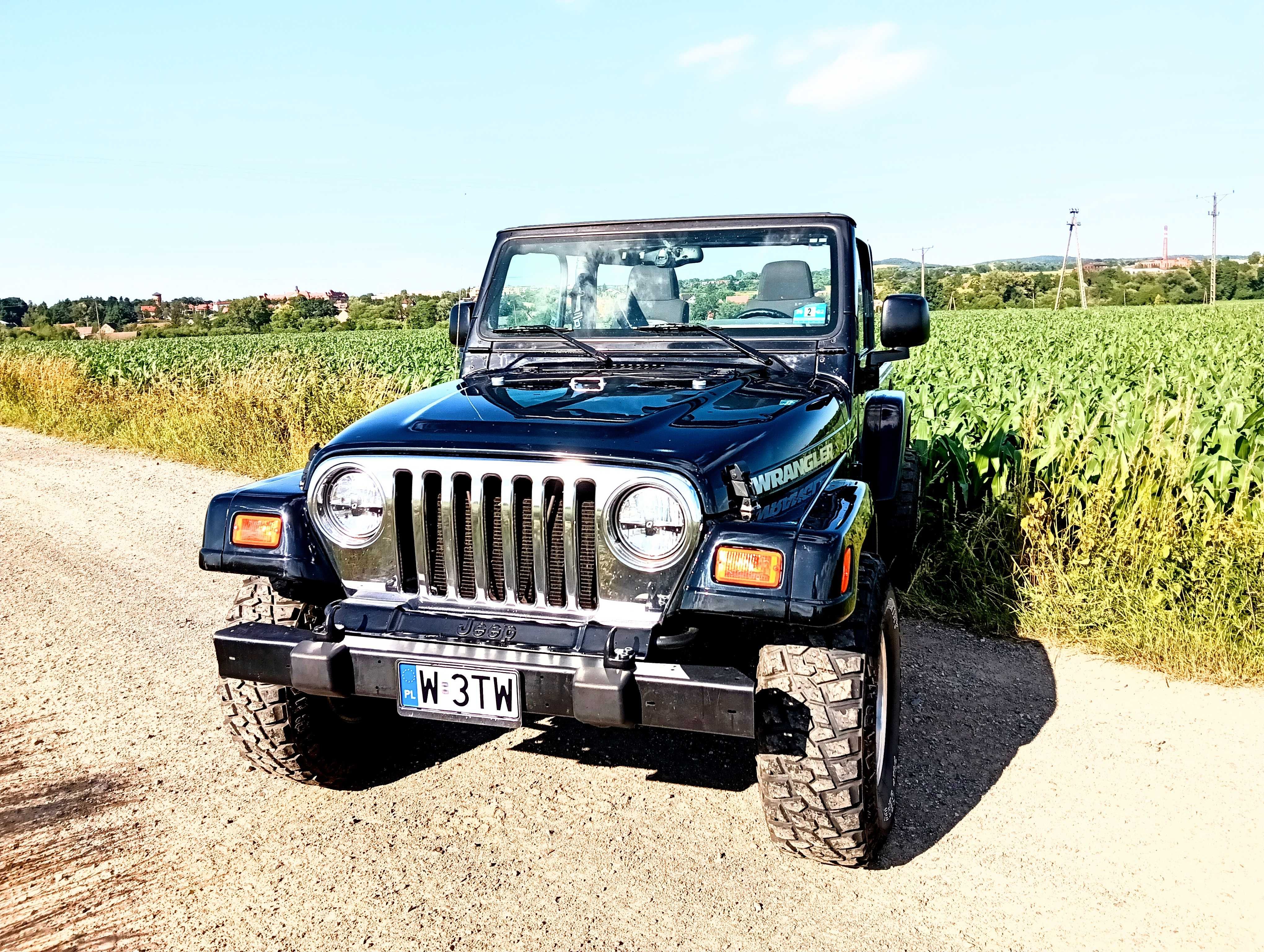 Jeep Wrangler 4,0 automat, wersja LONG, zamiana na kampera