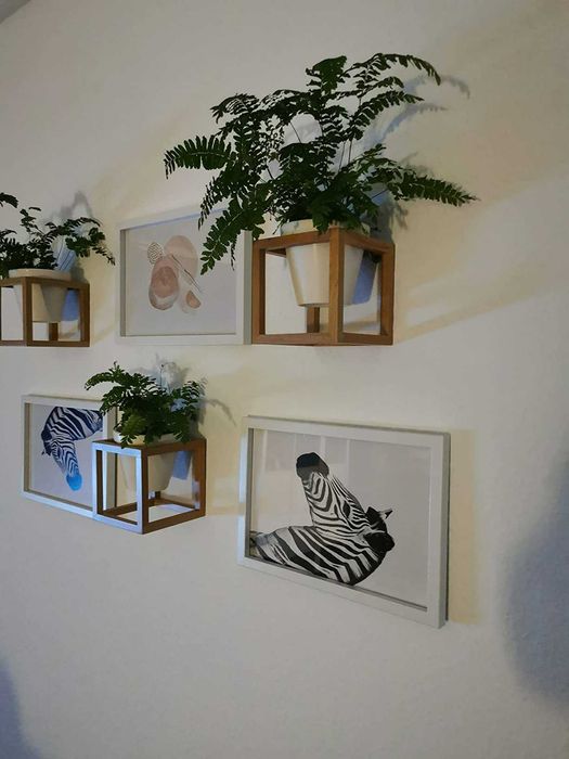 Zestaw 3 ścienne doniczki wiszące kwietniki na ścianę dom loft