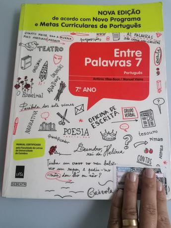 Livro de Português "Entre Palavras 7"