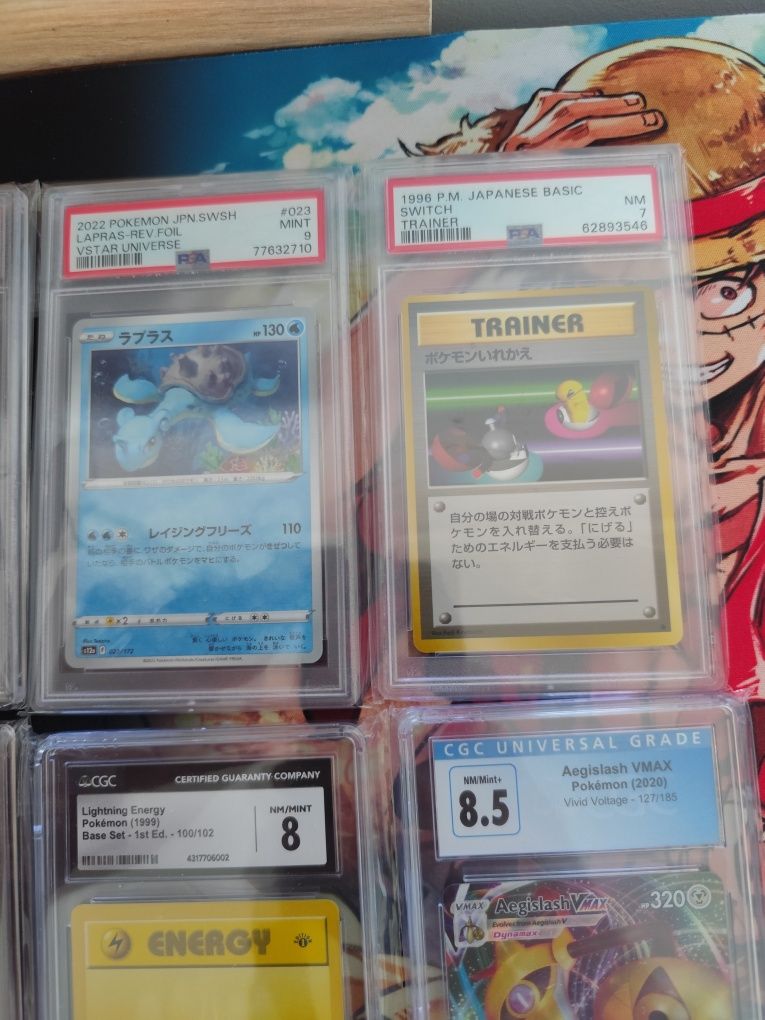 Cartas Graduadas Pokémon CGC e PSA