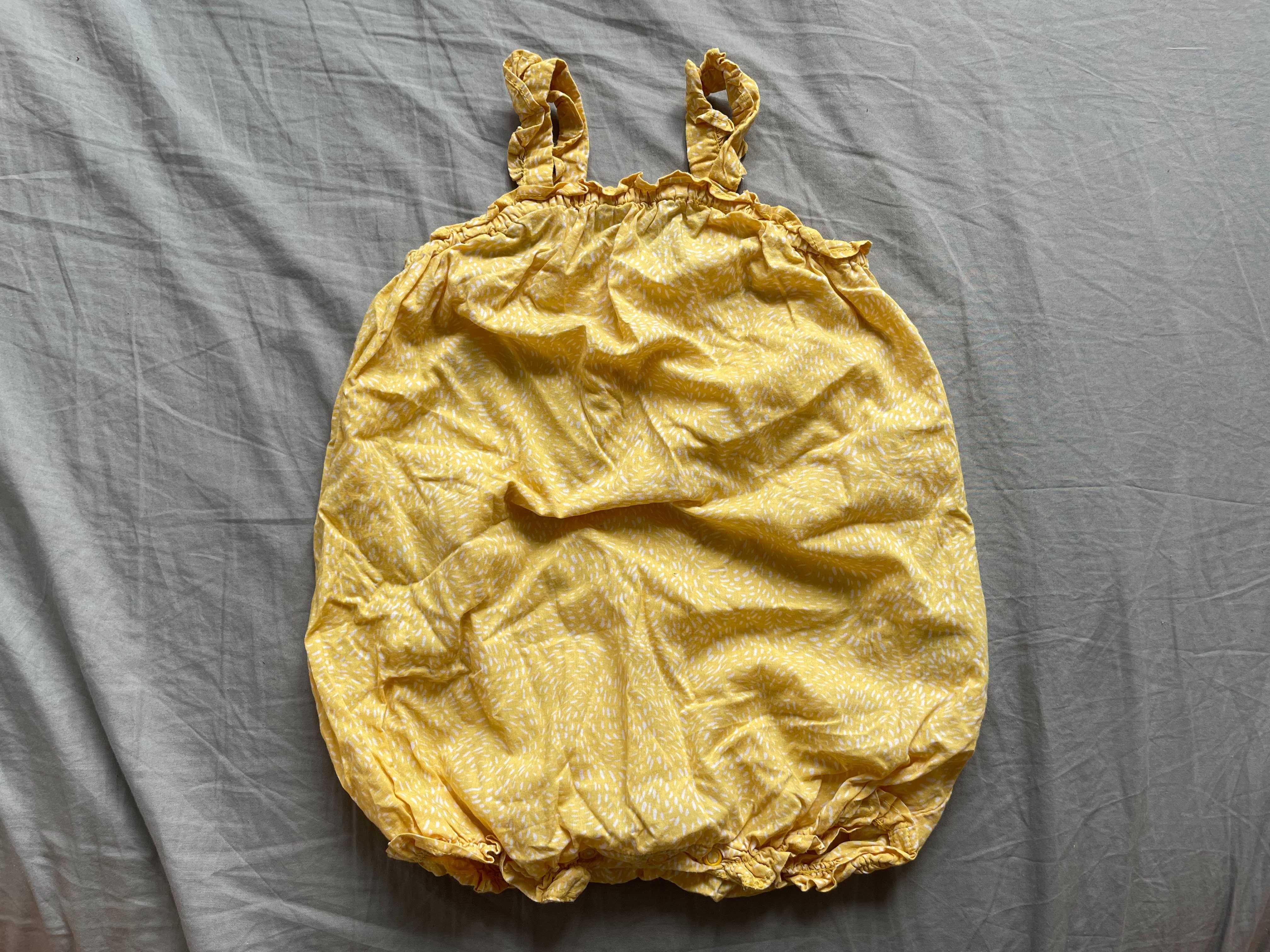 Rampers letni, cienka bawełna, bombka, H&M, 80, 9-12M