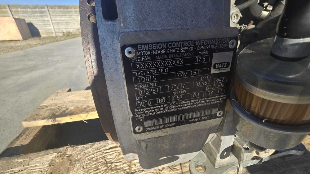 Silnik Hatz 1D81S Zagęszczarka Wacker Bomag Weber Ammann Dynapac