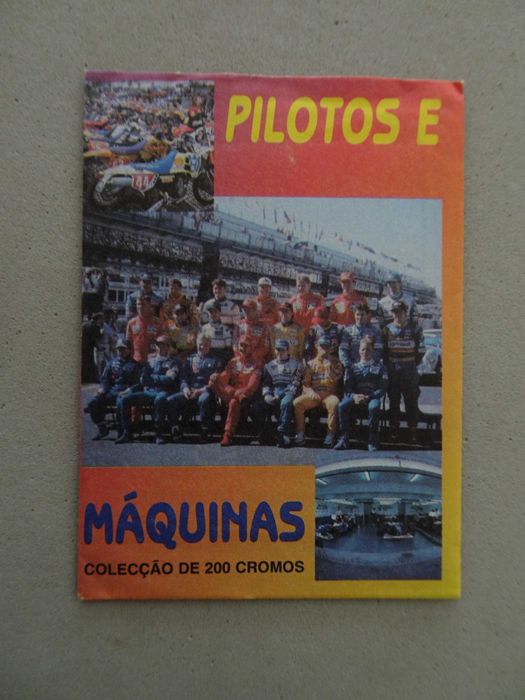 Carteira cromos fechada Pilotos e Máquinas