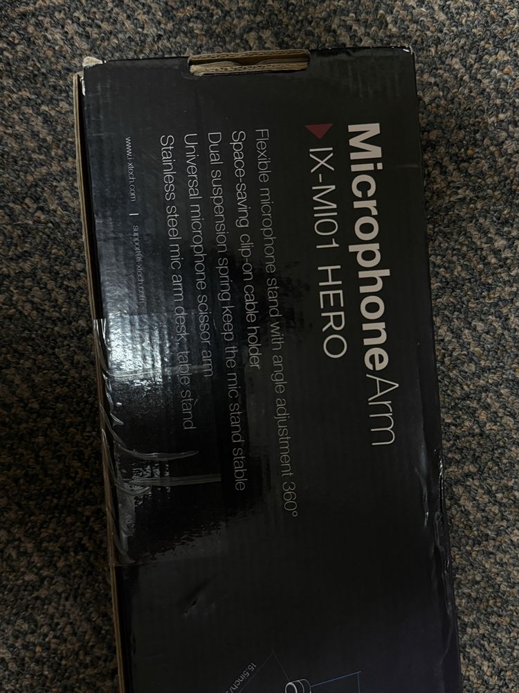 Statyw minkrofonowy IXTECH HERO MI01- regulowane ramie