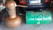 Alambique de 90 a 100 L em cobre