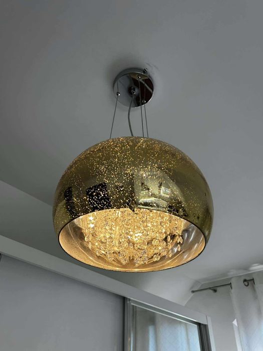 Złota lampa wisząca Vista