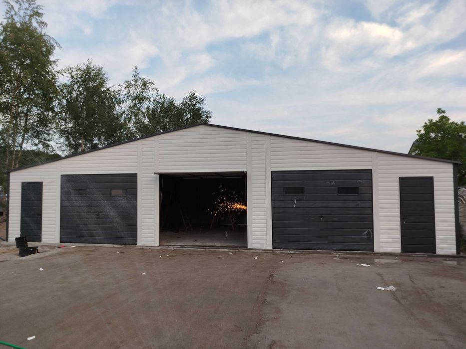 Garaż blaszany, garaż blaszak 3x5, kompleks garaży, parking - moduły