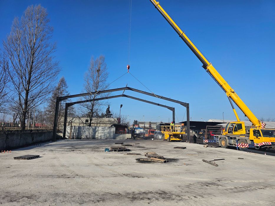 Konstrukcja stalowa 11,3 x 24 x 5m h 271m2 wiata stalowa