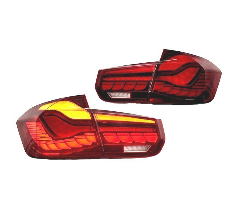 FAROLINS BMW F30 13-18 FULL LED LIGHT BAR OLED VERMELHO