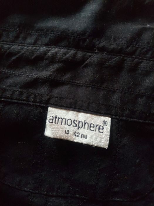 Atmosphere zgrabna bluzka/tunika cotton black ażur r L/40 - 42