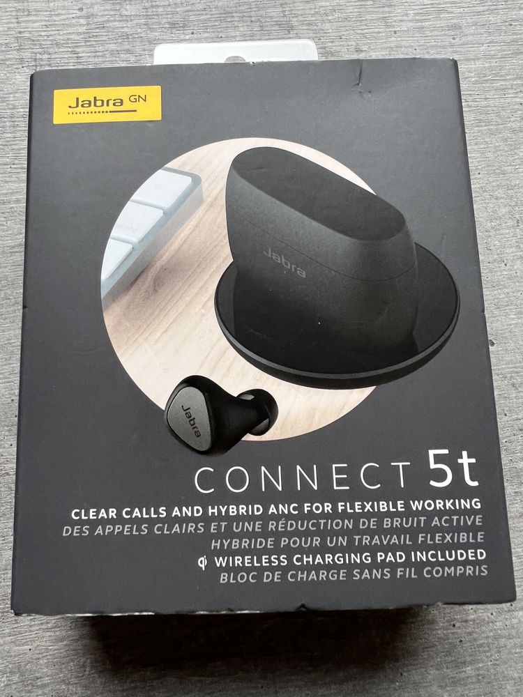 Jabra Connect 5T. Нові. Безпров.зарядка. Оригінал. Краще airpods