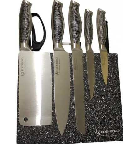 Набір ножів на магнітній підставці 9 предметів Edenberg EB-3614