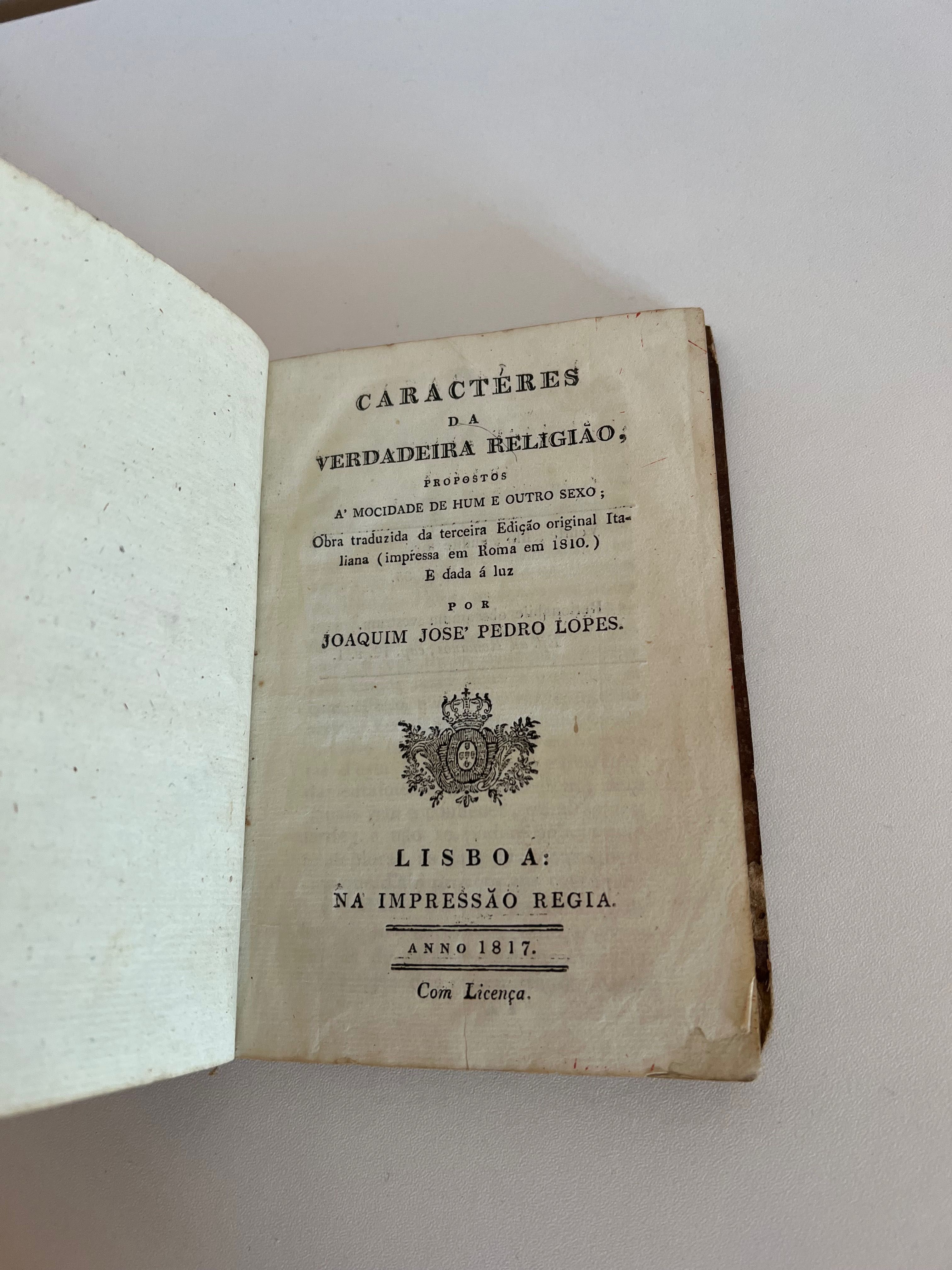 Caracteres da Verdadeira Religião - Giovanni Regoli (1817)