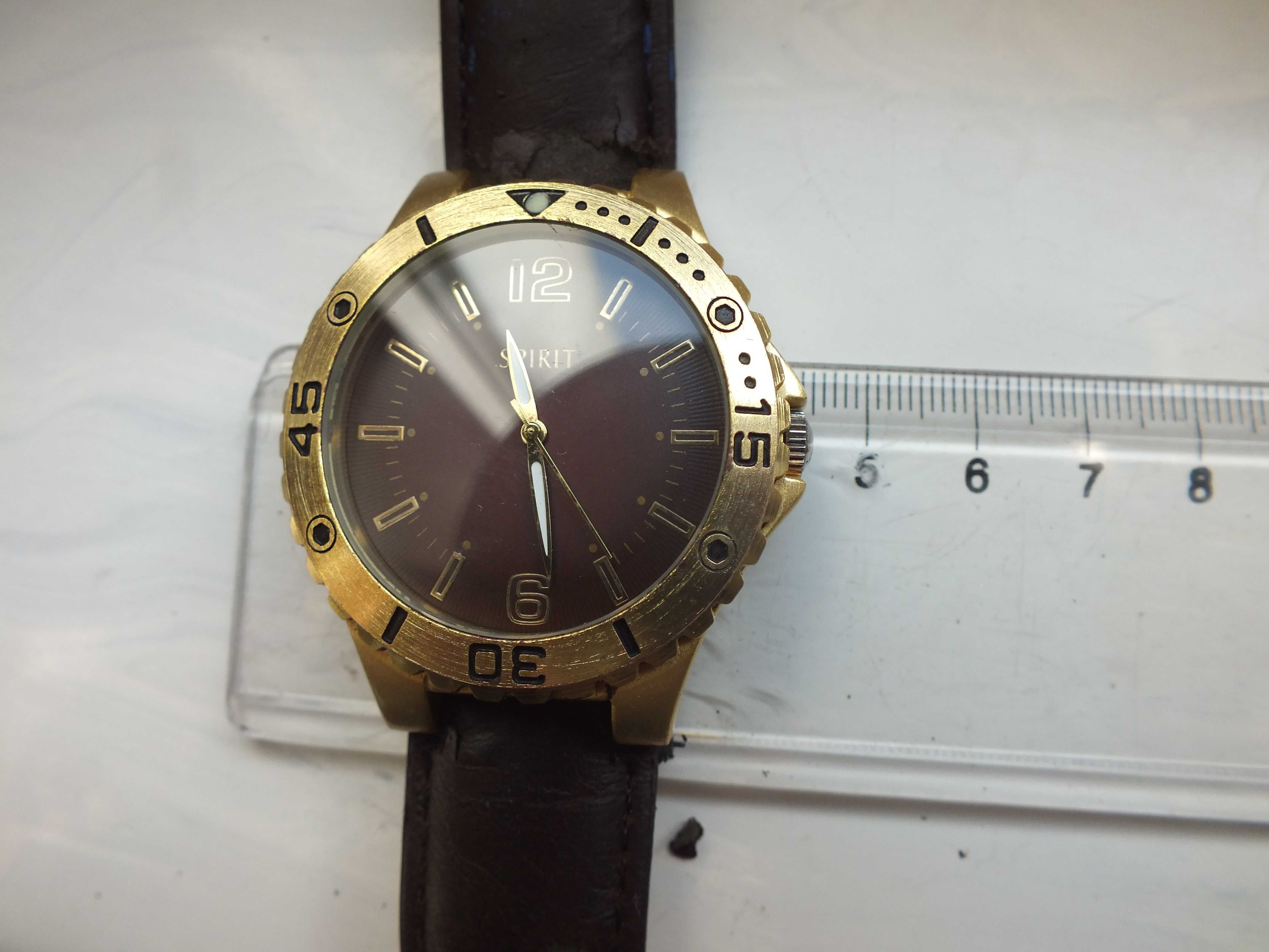 zegarek męski na rękę SPIRIT metal, średnica ok.4,5cm OPIS nowy