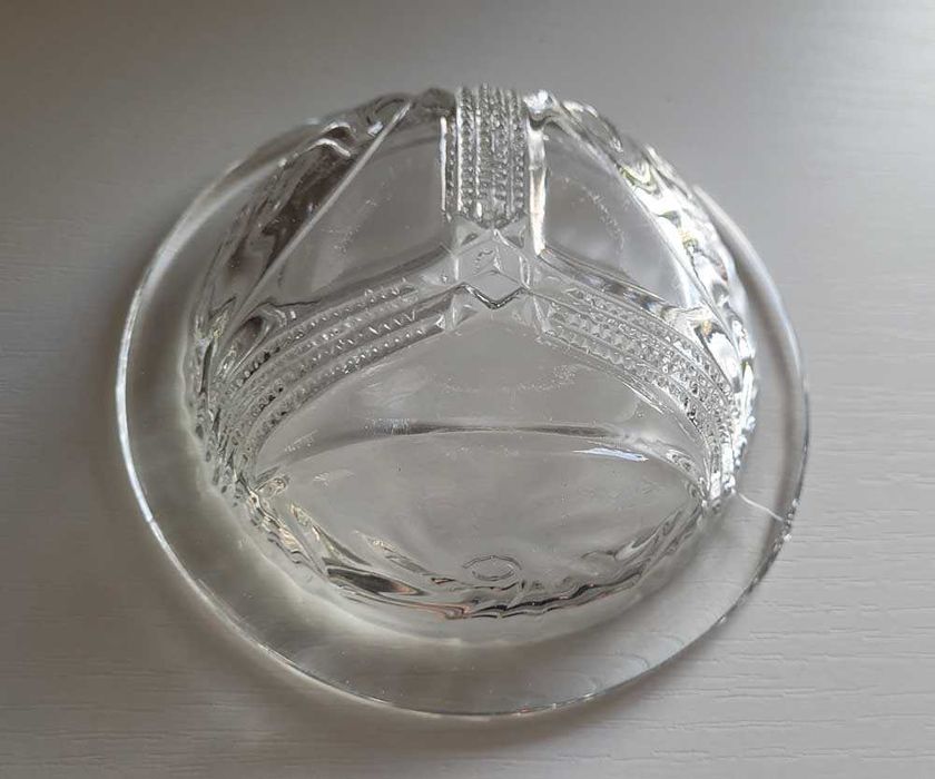 Szklana maselnica maselniczka Ząbkowice słońca