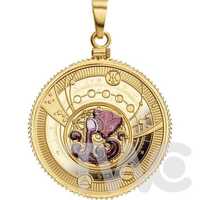 Medal Znaki Zodiaku- WODNIK- Kamerun 2018 srebro pozłacane