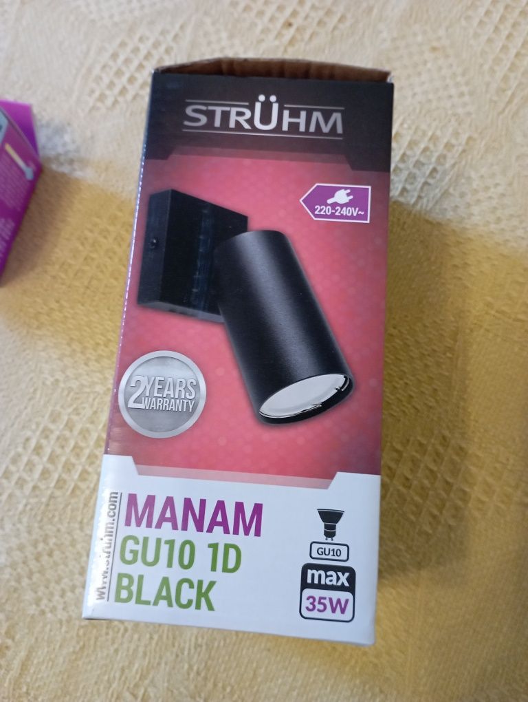 Halogen czarny mat