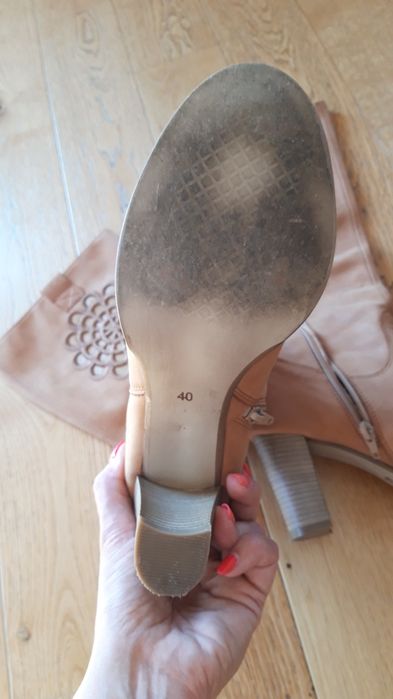 Kozaki nubuk rozm. 40 jesień